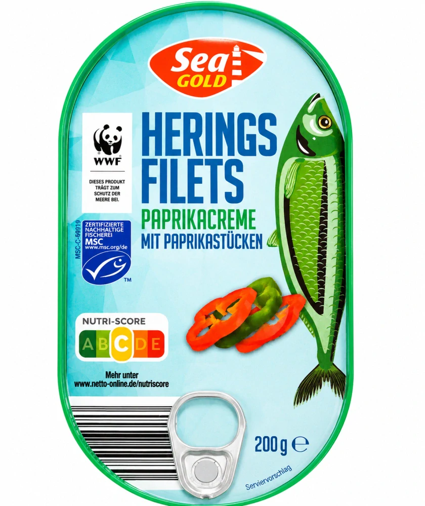Sea Gold Filety ze sleďe v paprikovém krému s kousky papriky 200 g
