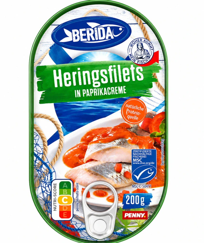 Berida Sledové filety v paprikovém krému 200 g