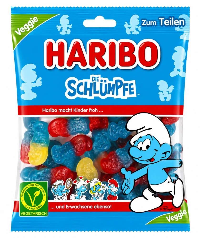 Haribo Die Schlümpfe Ovocné želé (Šmoulové) 175 g