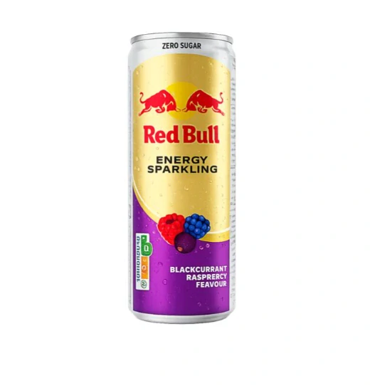 Red Bull Sparkling Zero Sugar – Blackcurrant Raspberry Flavour 250ml