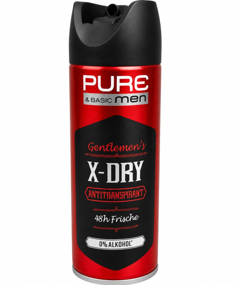 PURE & BASIC Men Gentlemen's X-DRY Antiperspirant Spray 200 ml