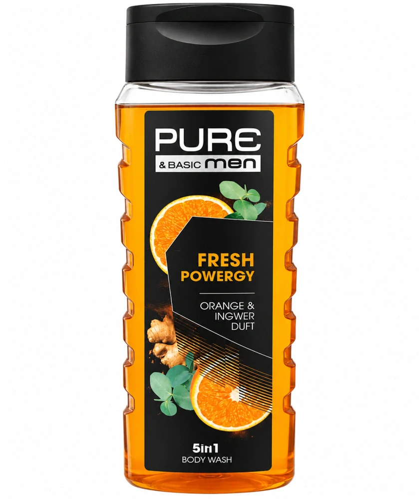 PURE & BASIC MEN 5in1 Body Wash Fresh Powergy 400 ml