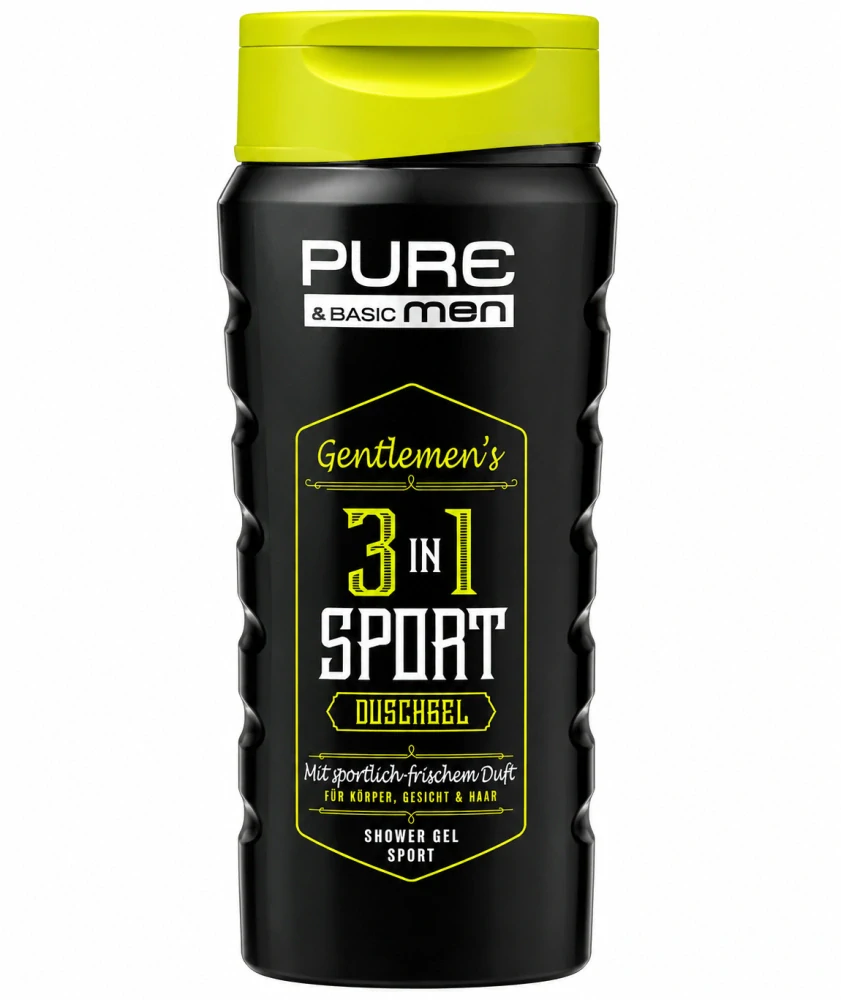 PURE & BASIC MEN Duschgel Gentlemen's 3in1 Sport 400 ml