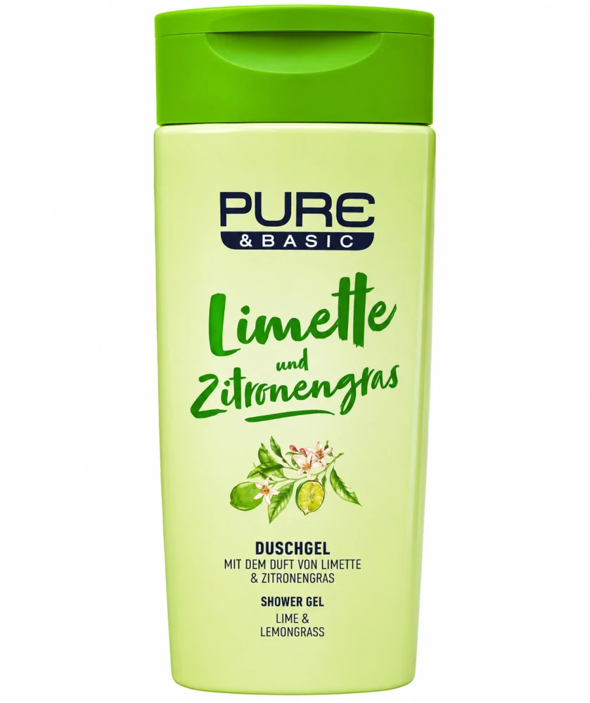 PURE & BASIC Duschgel Limette und Zitronengras 400 ml