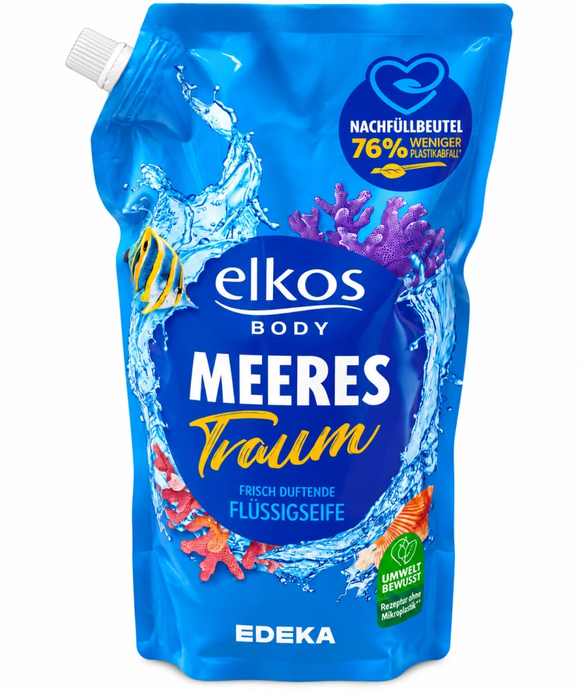 ELKOS Body Tekuté mýdlo – Meeres Traum (Mořský sen) – Náhradní náplň 1l