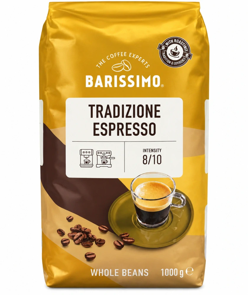 BARISSIMO Tradizione Espresso Pražená káva zrnková 1000 g
