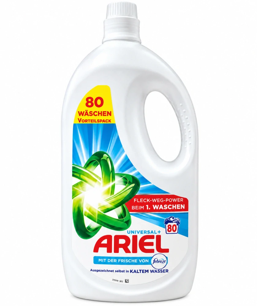 ARIEL Universal+ Mit der Frische von Febreze Tekutý prací prostředek (80 pracích dávek) 3600 ml