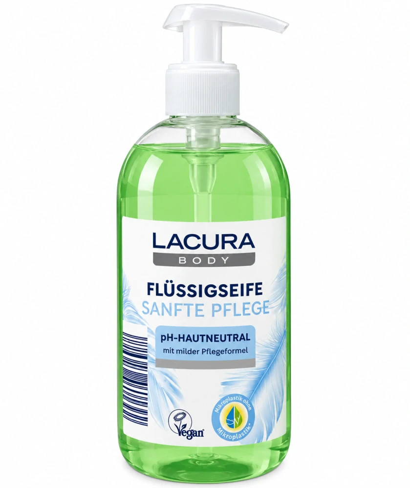 LACURA BODY Tekuté mýdlo Sanfte Pflege (Jemná péče) 500 ml