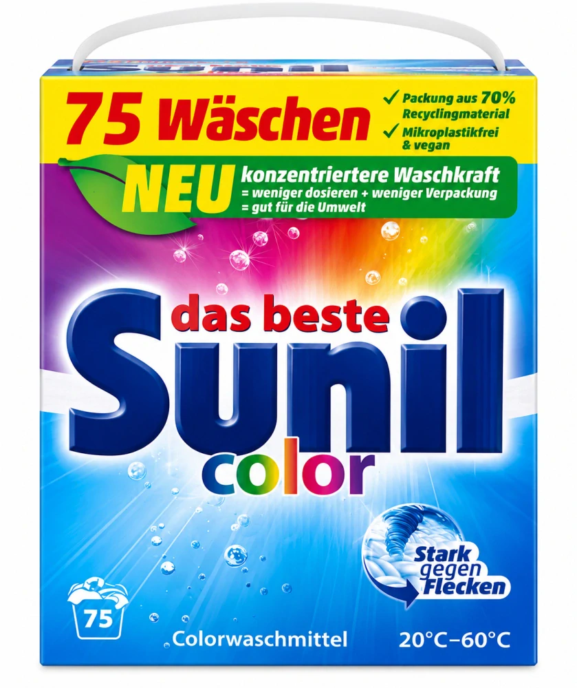 Sunil Color Colorwaschmittel (75 pracích dávek) 3750 g