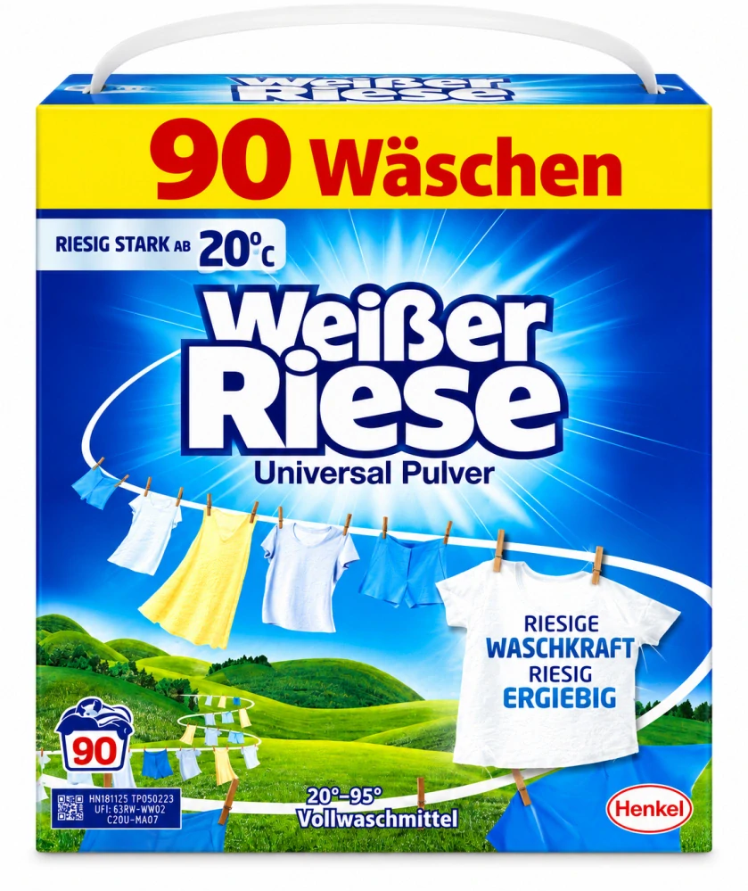 Weißer Riese Universal Pulver Vollwaschmittel (90 pracích dávek) 4500 g