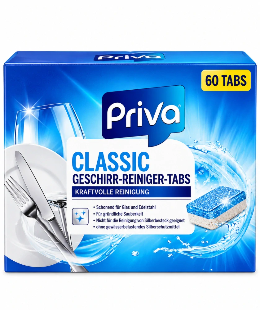 Priva Classic Geschirr-Reiniger-Tabs (60 tablet) 900 g