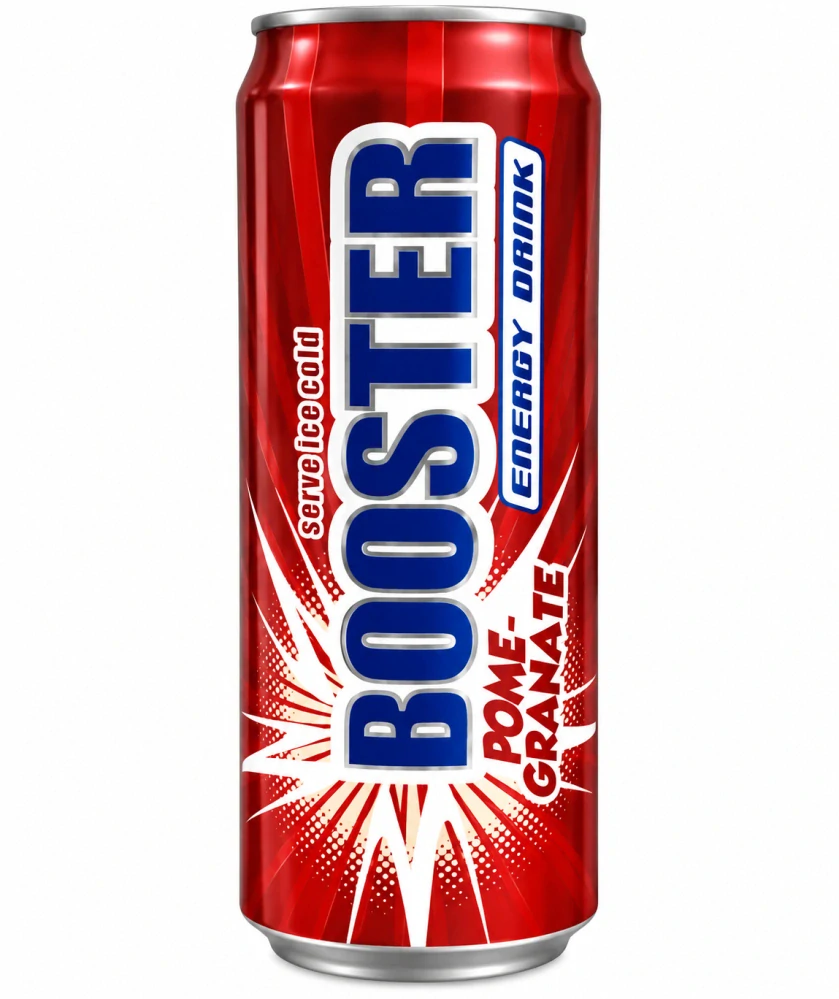 Booster Energetický nápoj Granátové jablko 330 ml