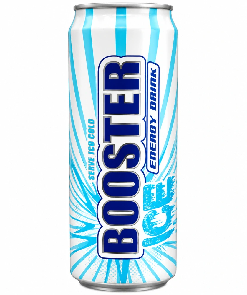 Booster Energetický nápoj s příchutí Ledový bonbón 330 ml