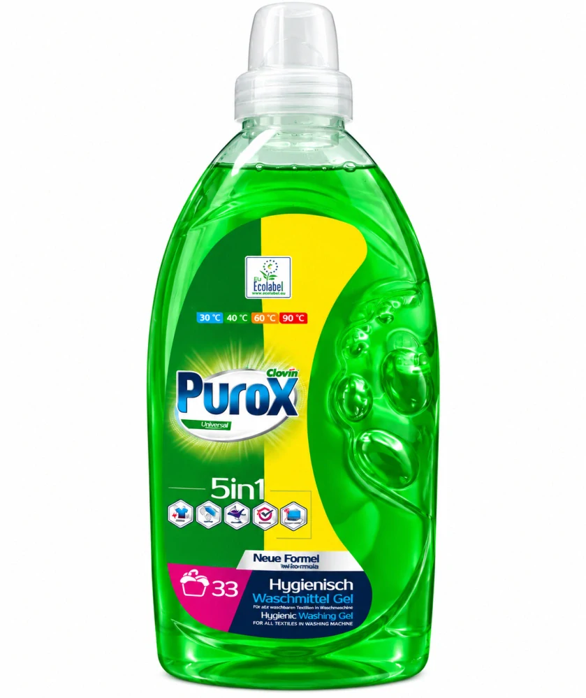 Purox Universal 5in1 Hygienisch Waschmittel Gel (1 l / 33 pracích dávek)