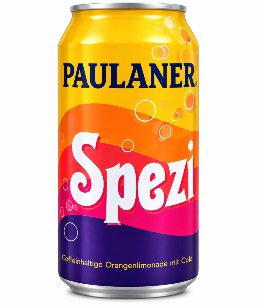 Paulaner Spezi kofeinová limonáda s pomerančovou šťávou a kolou 330 ml