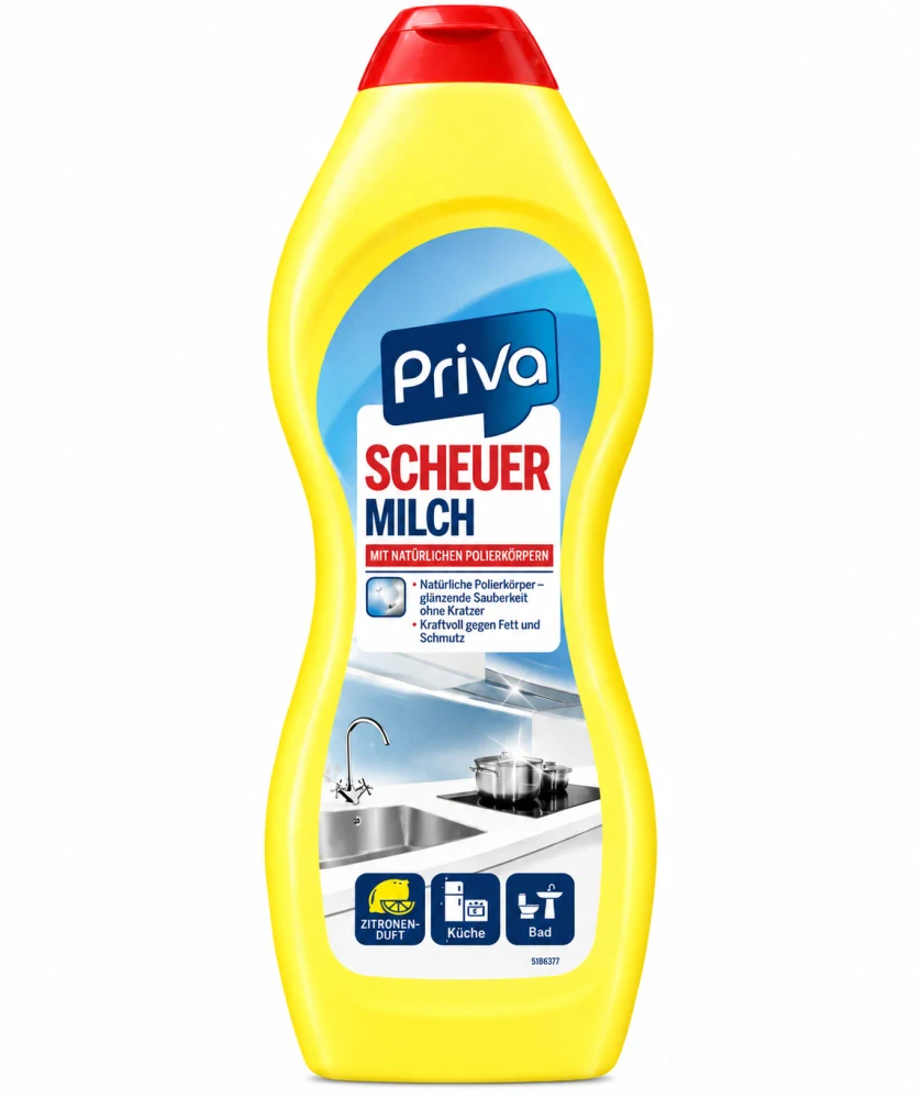 Priva tekutý abrazivní čisticí prostředek s citrónovou vůní (tekutý písek) 750 ml