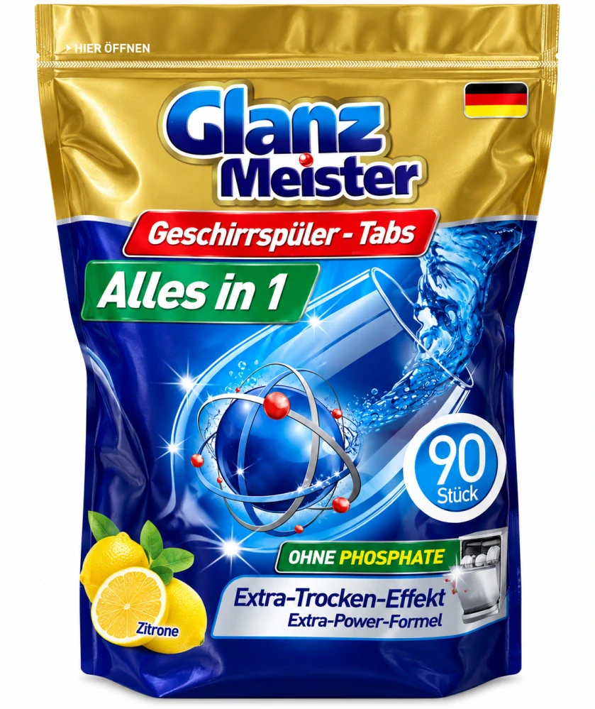GlanzMeister tablety do myčky nádobí (90 ks)