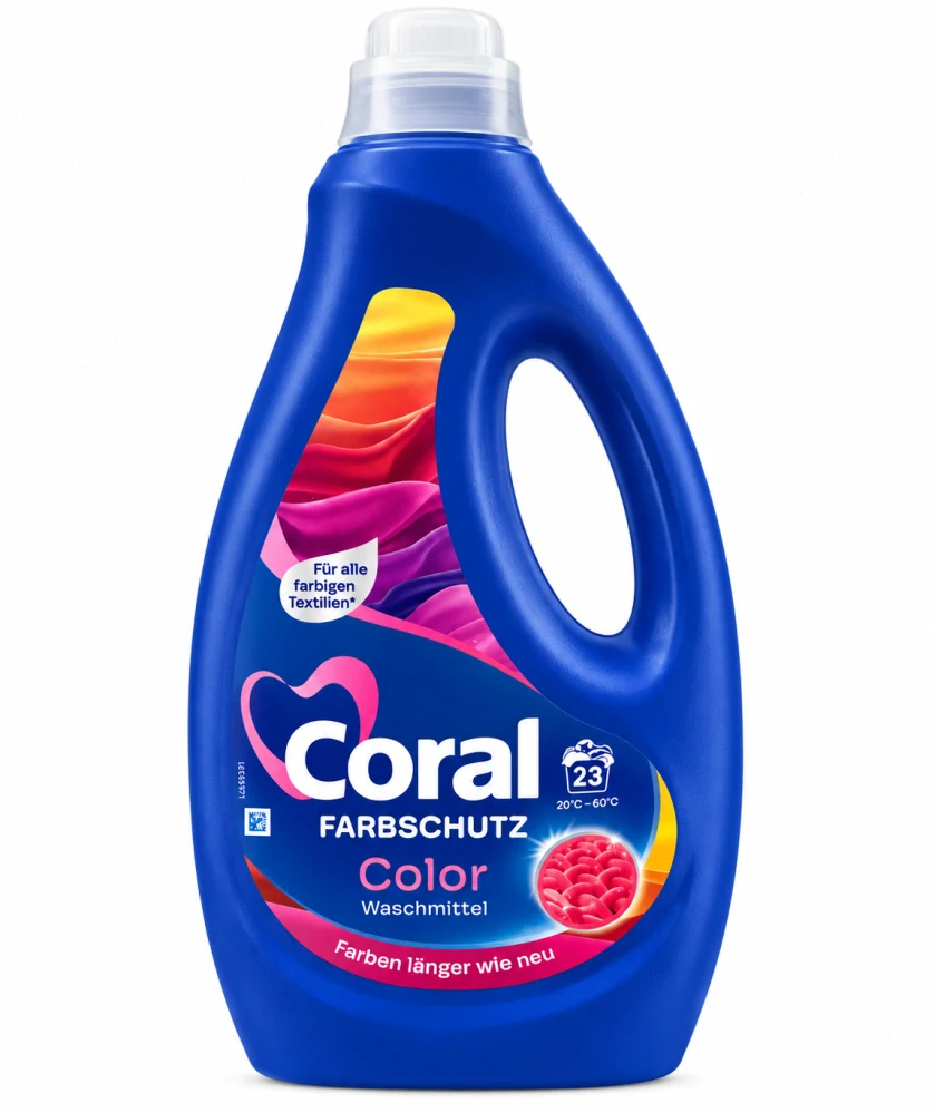 Coral Farbschutz Color – Gel na praní barevného prádla (1,15 l / 23 prání)