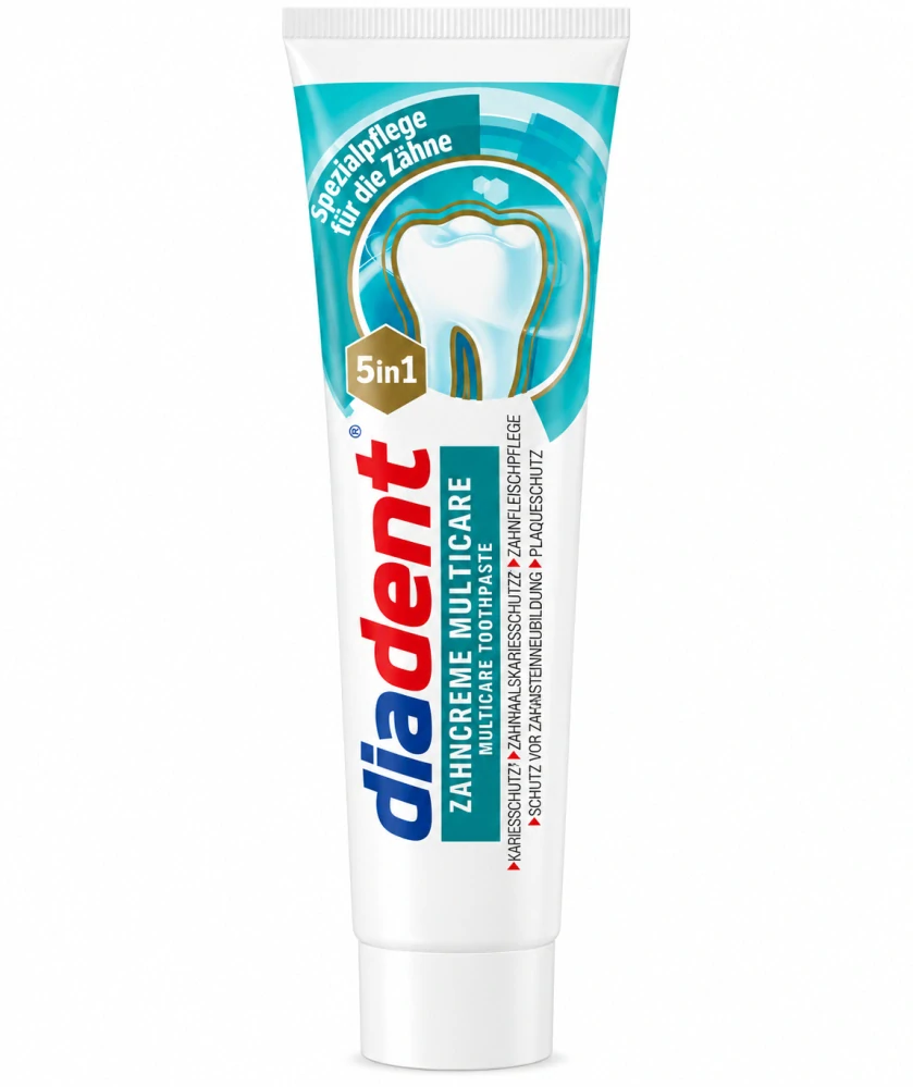 Diadent Multicare 5in1 – Zubní pasta pro komplexní péči (125 ml)