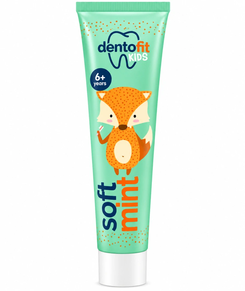 Dentofit Kids Junior – Dětská zubní pasta Jemná máta 6+ let (100 ml)