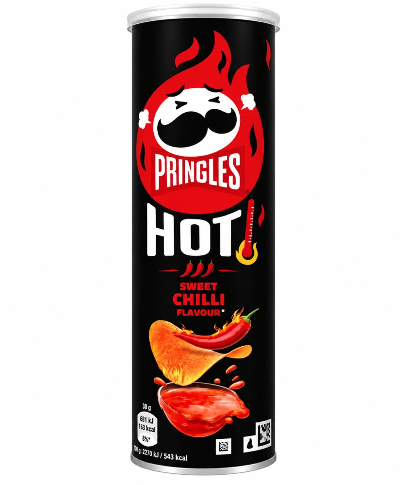 Pringles Hot Sweet Chilli Flavour slaný snack s příchutí sladkého chilli 160 g