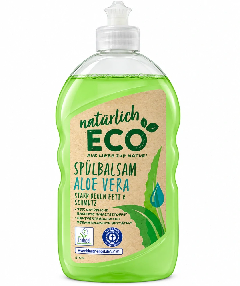 Natürlich ECO Spülbalsam Aloe Vera – Ekologický balzám na mytí nádobí s Aloe Vera (500 ml)