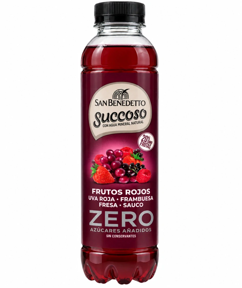 San Benedetto Succoso Zero – Červené ovoce 0,40 l