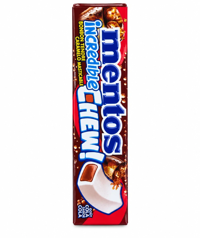 Mentos Incredible Chew měkké žvýkací bonbóny s příchutí coly 45 g