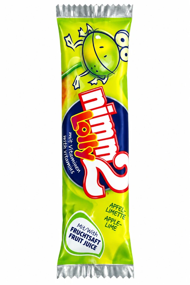 nimm2 Lolly Ovocné lízátko s vitamíny - příchuť jablko-limetka 10 g