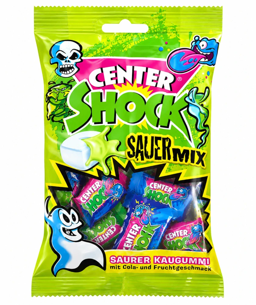 Center Shock Sauer Mix – extra kyselé žvýkačky s tekutou náplní 44 g (11 ks)
