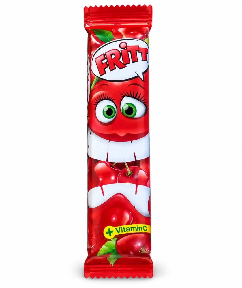 FRITT Ovocné žvýkací bonbóny s třešňovou příchutí a s vitamínem C 70 g (6×11,7 g)