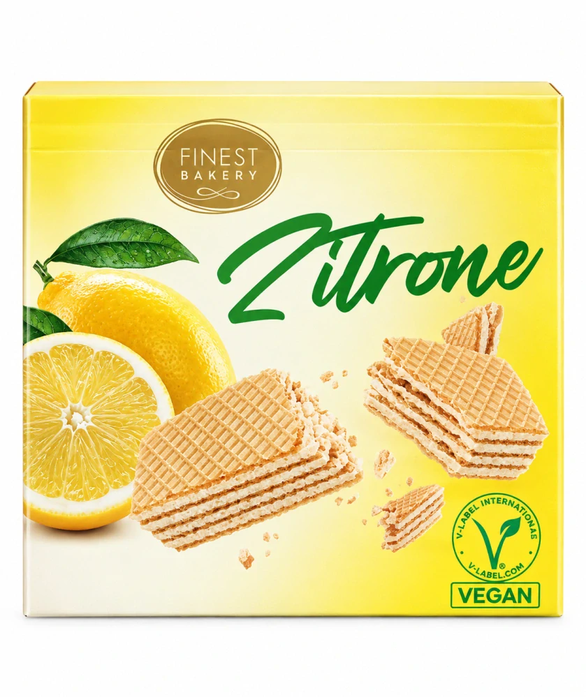 Finest Bakery Zitrone Oplatky s citronovým krémem 65 g