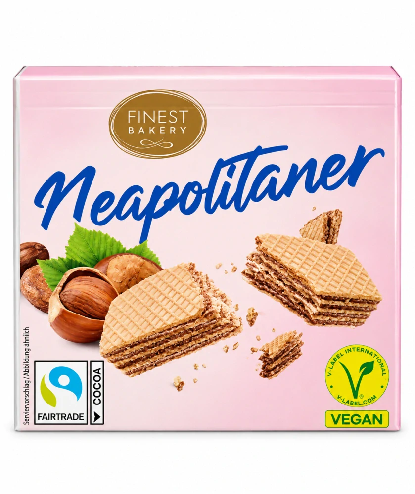 Finest Bakery Neapolitaner Oplatky s lískooříškovým krémem 65 g