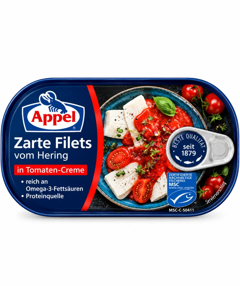 Appel Jemné filety ze sledě v rajčatovém krému 200 g