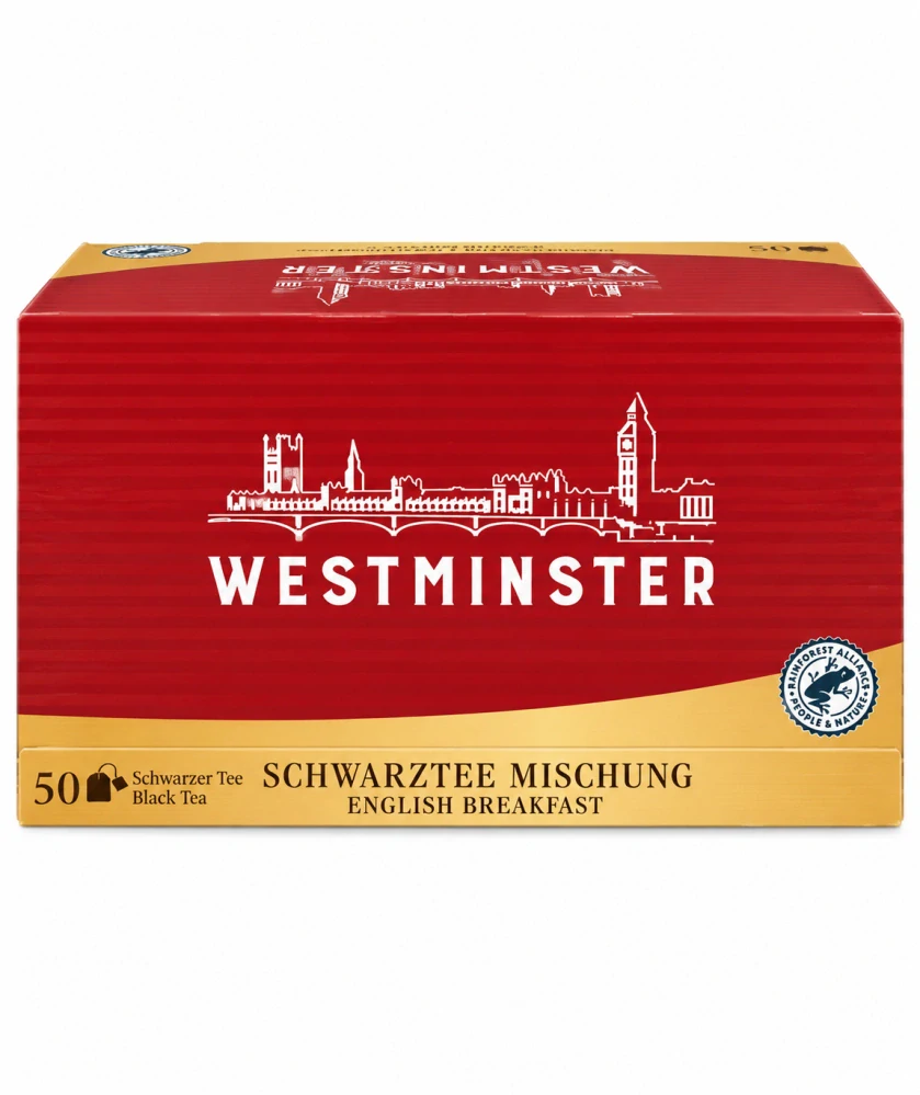 WESTMINSTER Černý čaj English Breakfast 50 nálevových sáčků (87,5 g)