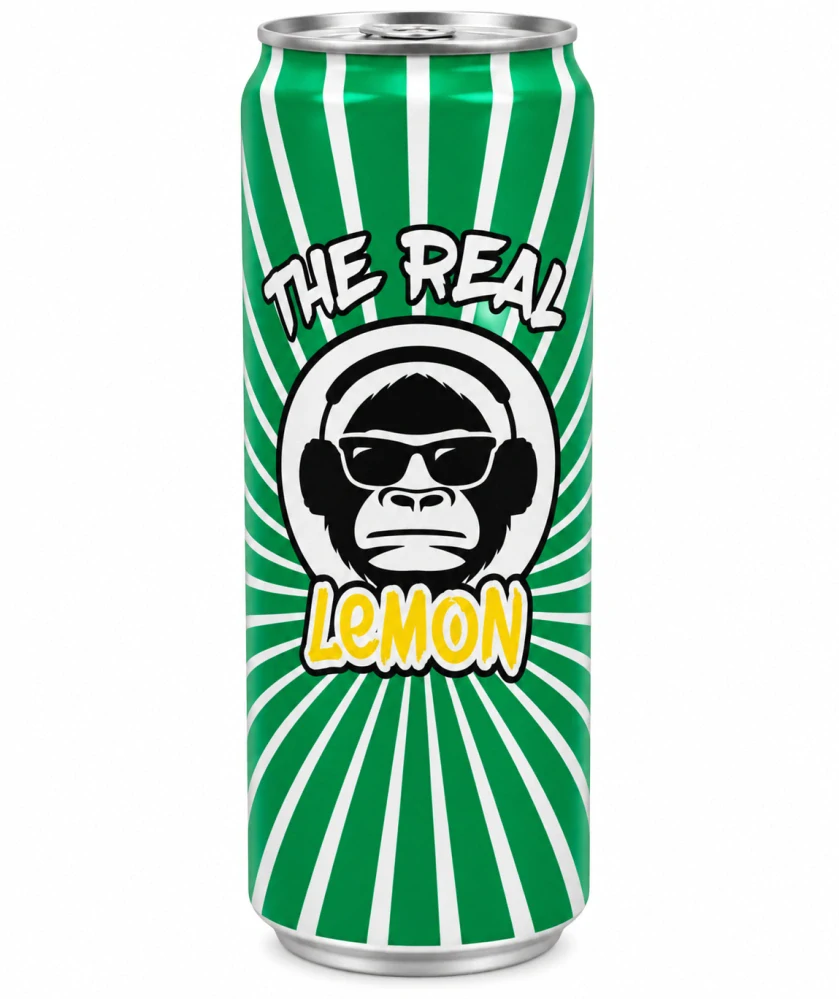 THE REAL - Nealkoholický ochucený nápoj s citronovou příchutí 330 ml