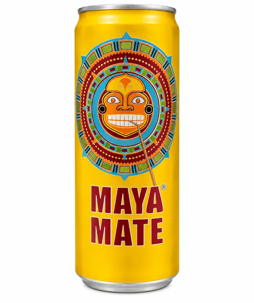 Maya Mate – Osvěžující sycený nealkoholický nápoj s extraktem maté s kofeinem 330 ml