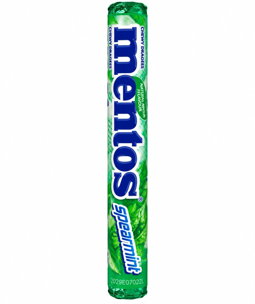 Mentos Spearmint – Žvýkací bonbóny s příchutí máty spearmint (38 g)