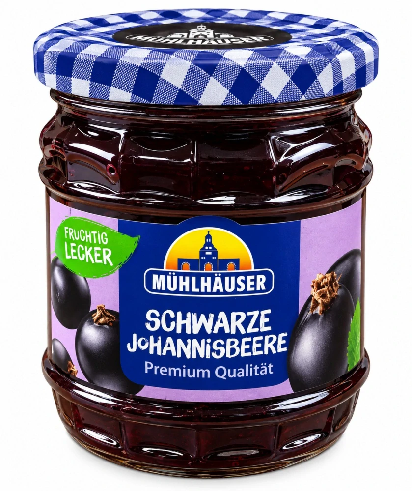 Mühlhäuser Konfitura z černého rybízu Extra 450 g