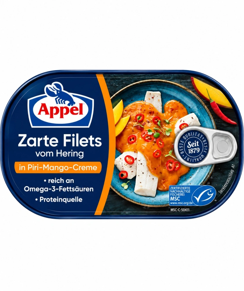 Appel Jemné filety ze sledě v piri-mango krémové omáčce 200g