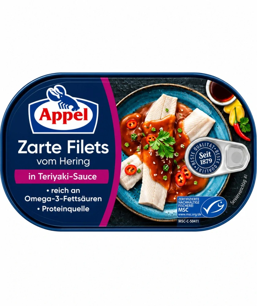 Appel Jemné filety ze sledě v omáčce Teriyaki 190g