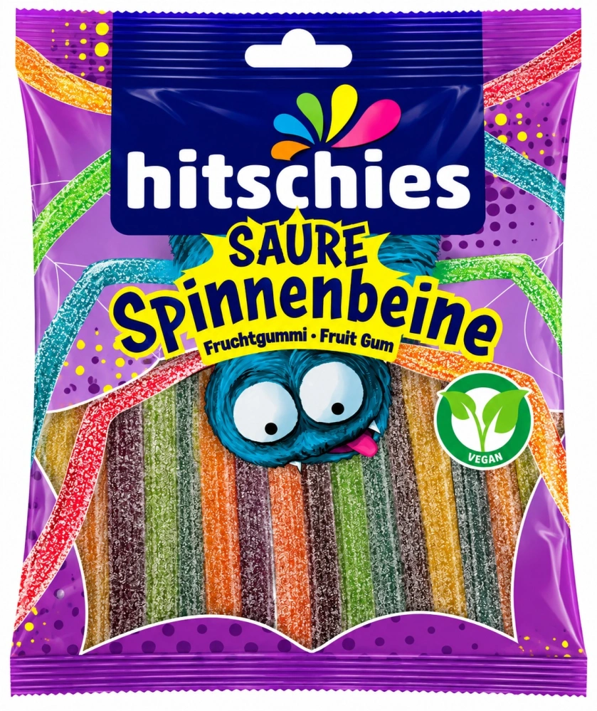 hitschies - Kyselé pavoučí nohy Kyselé ovocné želé 125 g