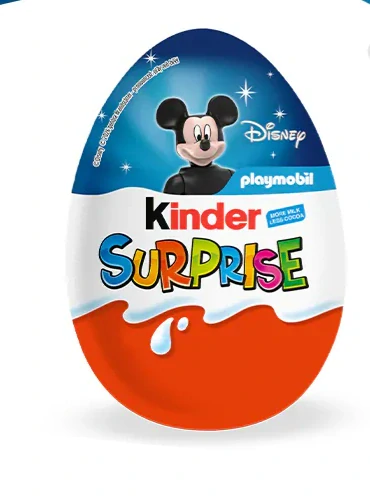 Kinder Surprise (Kinder Vajíčko) – čokoládové vajíčko s překvapením 20 g (Disney Playmobile Edice)