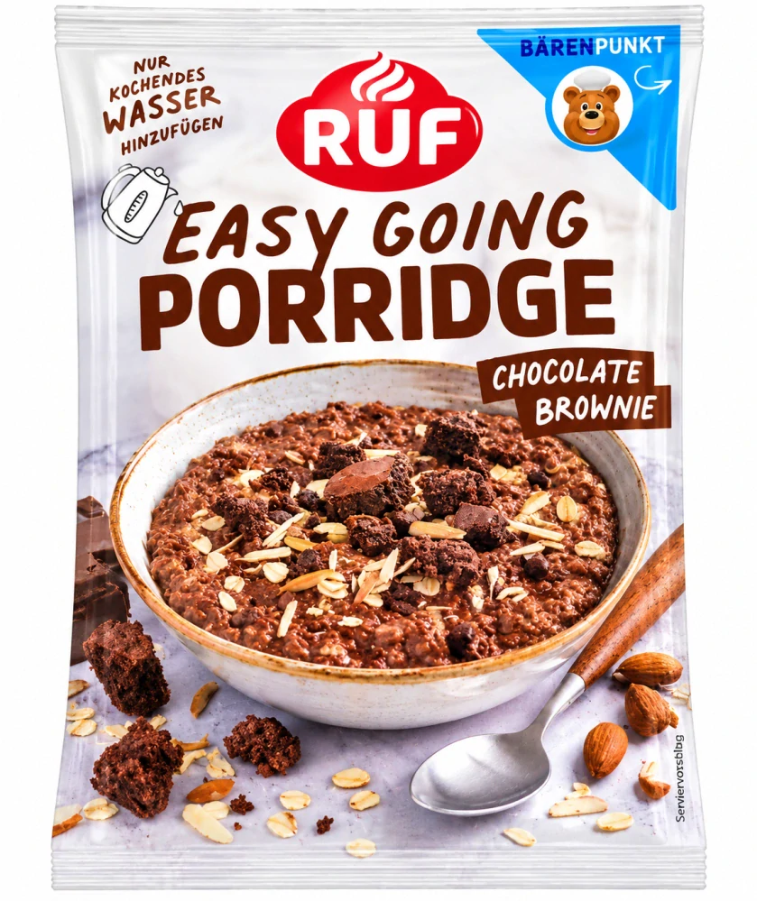 RUF-Ovesná kaše Čokoláda a Brownie 65 g