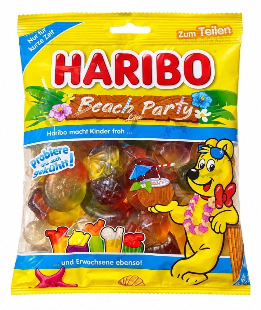 HARIBO Beach Party - Ovocné želé ve tvaru letních drinků 175 g
