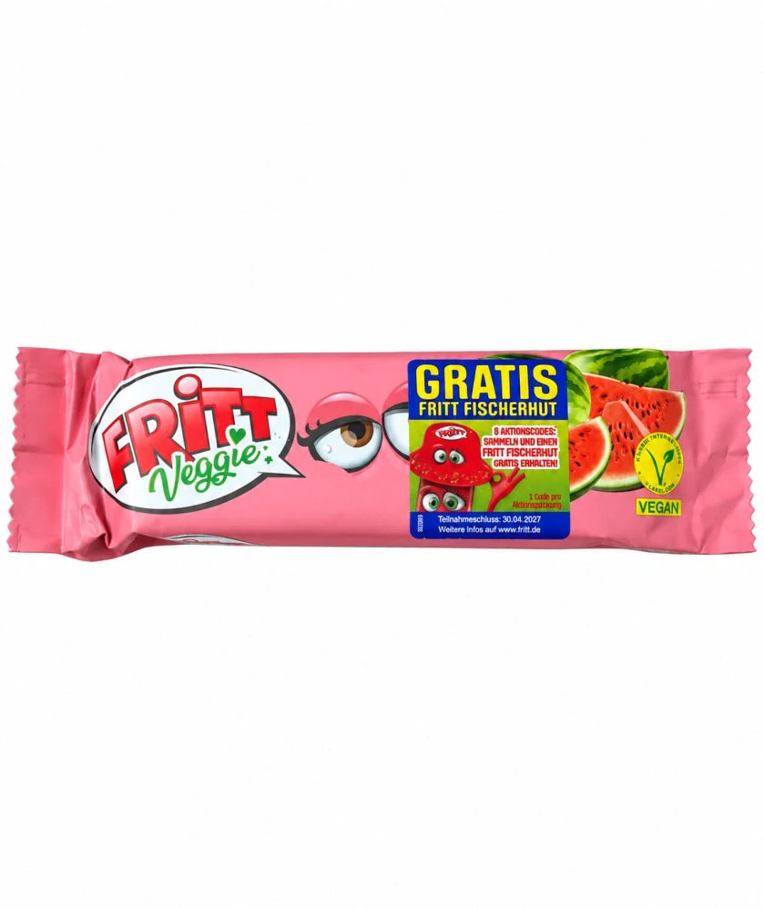 FRITT Veggie Žvýkací bonbóny s vitamínem C a příchutí vodního melounu 70 g