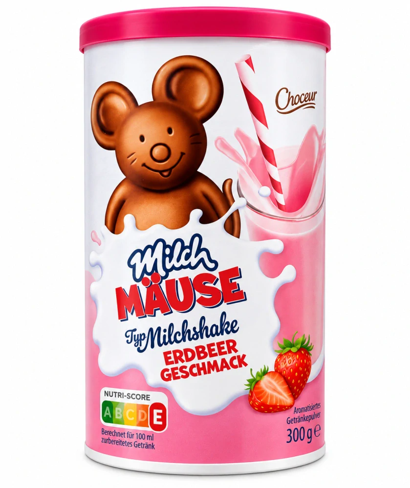 Choceur Milch Mäuse - Nápojový prášek s jahodovou příchutí 300 g