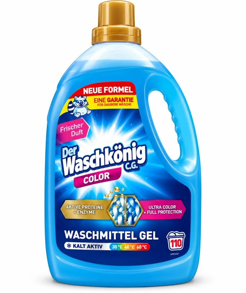 Der Waschkönig C.G. Color – Tekutý prací gel na barevné prádlo (110 pracích dávek) 3305ml