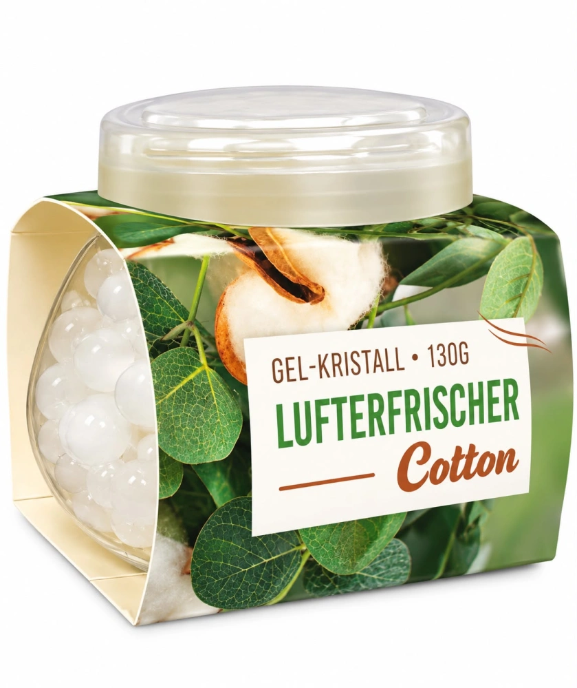 Gel-Kristall Osvěžovač vzduchu v gelových krystalech s vůní bavlny (130 g)