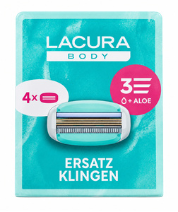 Lacura Body Náhradní holicí hlavice 3břité pro ženy (4 ks)